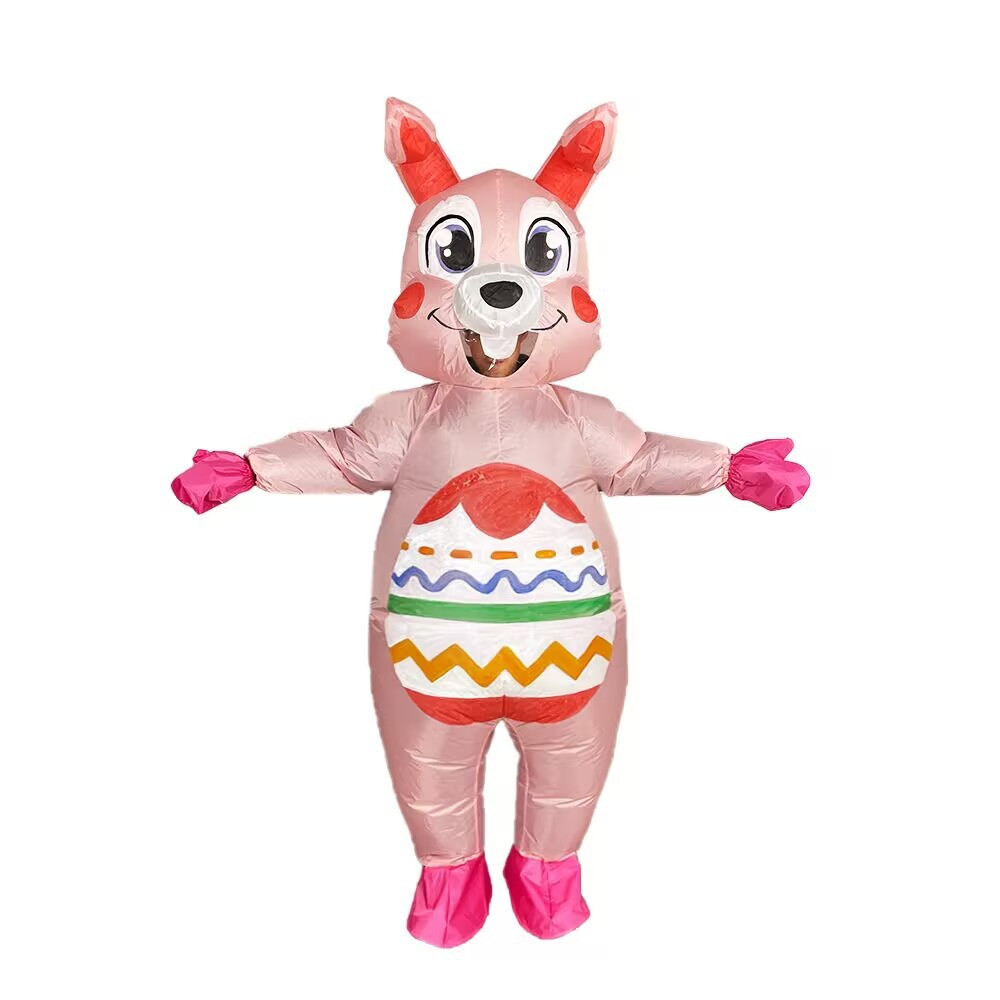 Pink Easter Bunny Rabbit Inflatable Costume - Pink Easter Bunny Cosplay