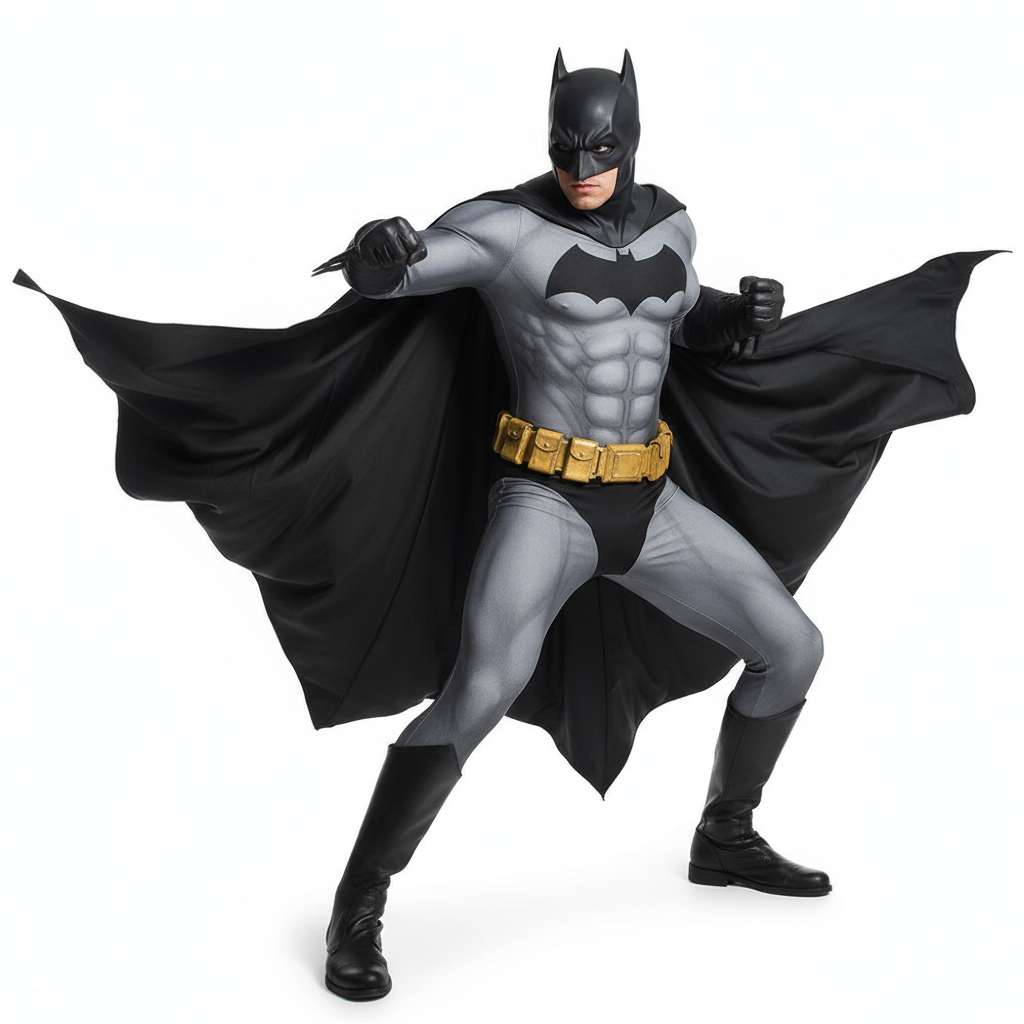 Batman The Dark Knight Returns Costume - Grey Black Bodysuit Batman Cosplay