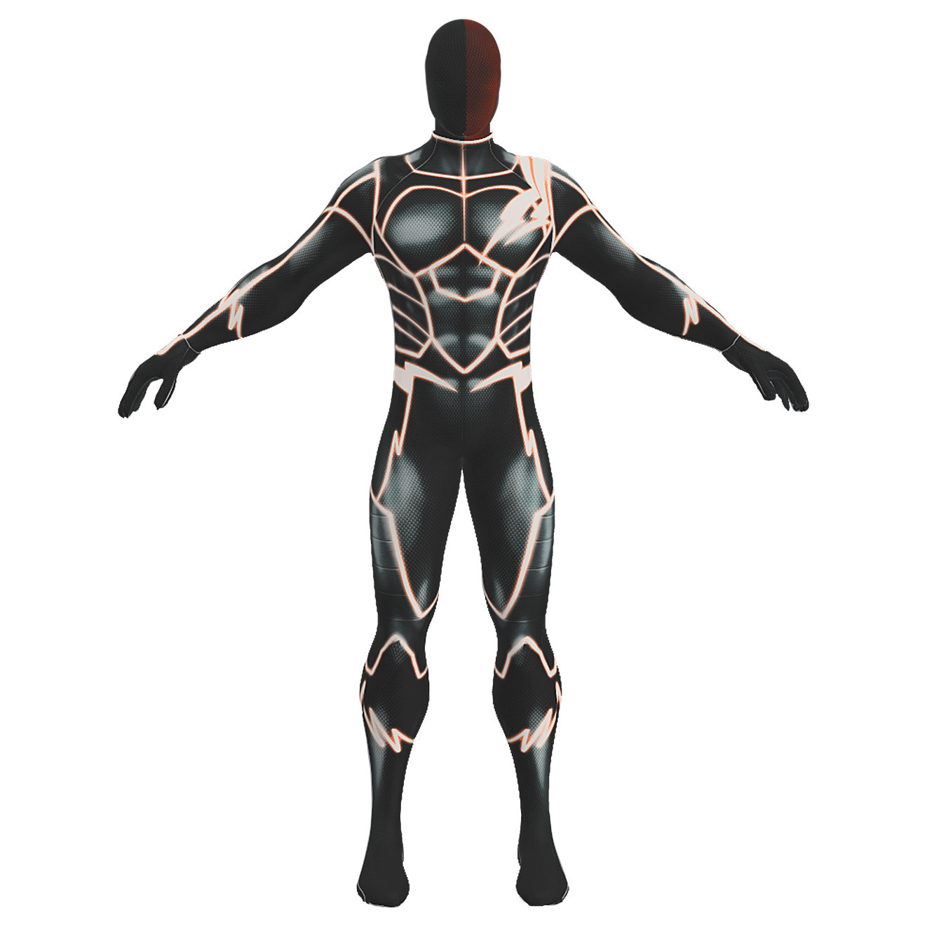 Deathstroke The Speed Force Costume - Black Bodysuit Mask Deathstroke Cosplay