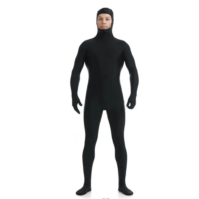 Black Full Body Suit Costume - Fullsuit Black Full Body Suit Cosplay