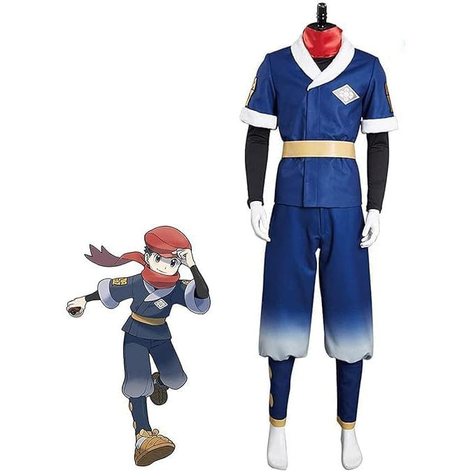 Pokemon Legends Arceus Rei Costume - Blue Suit Rei Cosplay