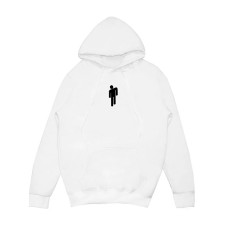 Billie Eilish Costume - Blohsh Logo White Hoodie Billie Eilish Cosplay