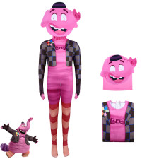 Inside Out Bing Bong Costume - Pink Suit Mask Set Bing Bong Cosplay