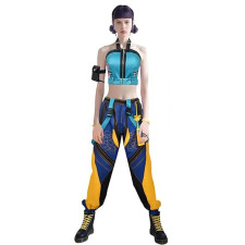 KPop Demon Hunters Zoey Costume - Blue Green Suit Full Set Kpop Zoey Cosplay