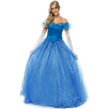 New Cinderella Blue Dress Cosplay Costume