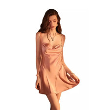 Sinners Movie Mary Costume - Rose Gold Dress Mary Cosplay