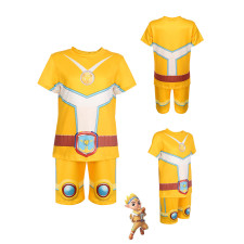 Boys Cosmicrew: Storm Force Star Costume - Yellow Shirt Set Star Cosplay