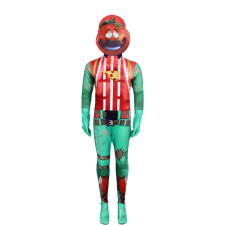 Fortnite Tomatohead Costume - Suit Mask Set Tomatohead Cosplay