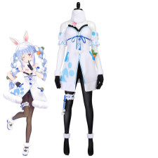 Usada Pekora Costume - White Dress Usada Pekora Cosplay