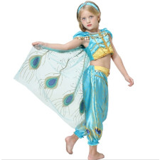 Jasmine Aladdin 2019 Movie Girls Dress Costume