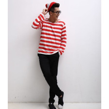 Men Where's Waldo Wally Costume