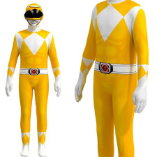 Boy's Yellow Power Ranger Classic Muscle Costume - Yellow Ranger Classic Muscle Costume