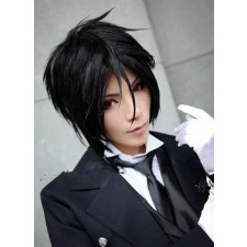 Kuroshitsuji Sebastian Michaelis Wig - Sebastian Michaelis Cosplay Costume Wig Prop