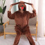 Kids Brown Dog Costume - Onesie Jumpsuit Brown Dog Cosplay