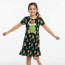 Girls The Grinch Dress Costume - Black Dress Grinch Cosplay