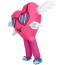 Pink Love Heart with Wings Inflatable Costume - Pink Love Heart Cosplay