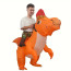 Jurassic World Riding Parasaurolophus Dinosaur Inflatable Costume - Riding Parasaurolophus Dino Cosplay