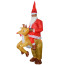 Santa Riding Reindeer Costume - Inflatable Santa Riding Reindeer Cosplay