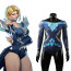 Marvel Rivals Emma Frost Blue Sapphire Swimsuit Costume - Blue Bodysuit Emma Frost Cosplay