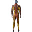 Marvel Vs Capcom Sabretooth Victor Creed Costume - Brown Bodysuit Sabretooth Cosplay