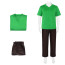 Scooby-Doo Shaggy Rogers Costume - Green Shirt Pants Shaggy Rogers Cosplay