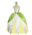 Disney Tiana Beauty Princess Cosplay Costume Dress For Adults Halloween Costume