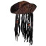 Tigerdoe Pirate Hat with Dreadlocks - Tricorn Pirate Hat