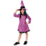 Girls Purple Witch Costume - Dress Hat Purple Witch Cosplay