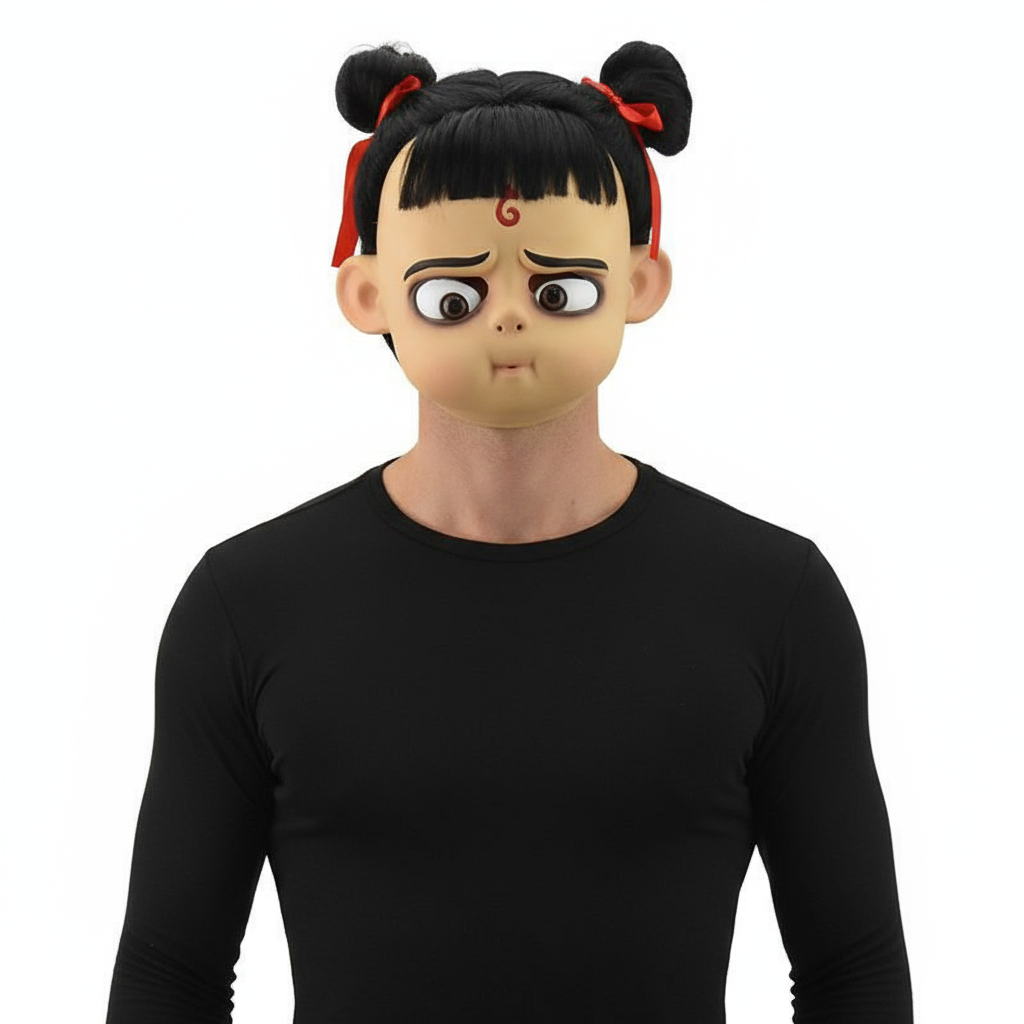 Nezha Mask Prop - Nezha Costume Cosplay Mask