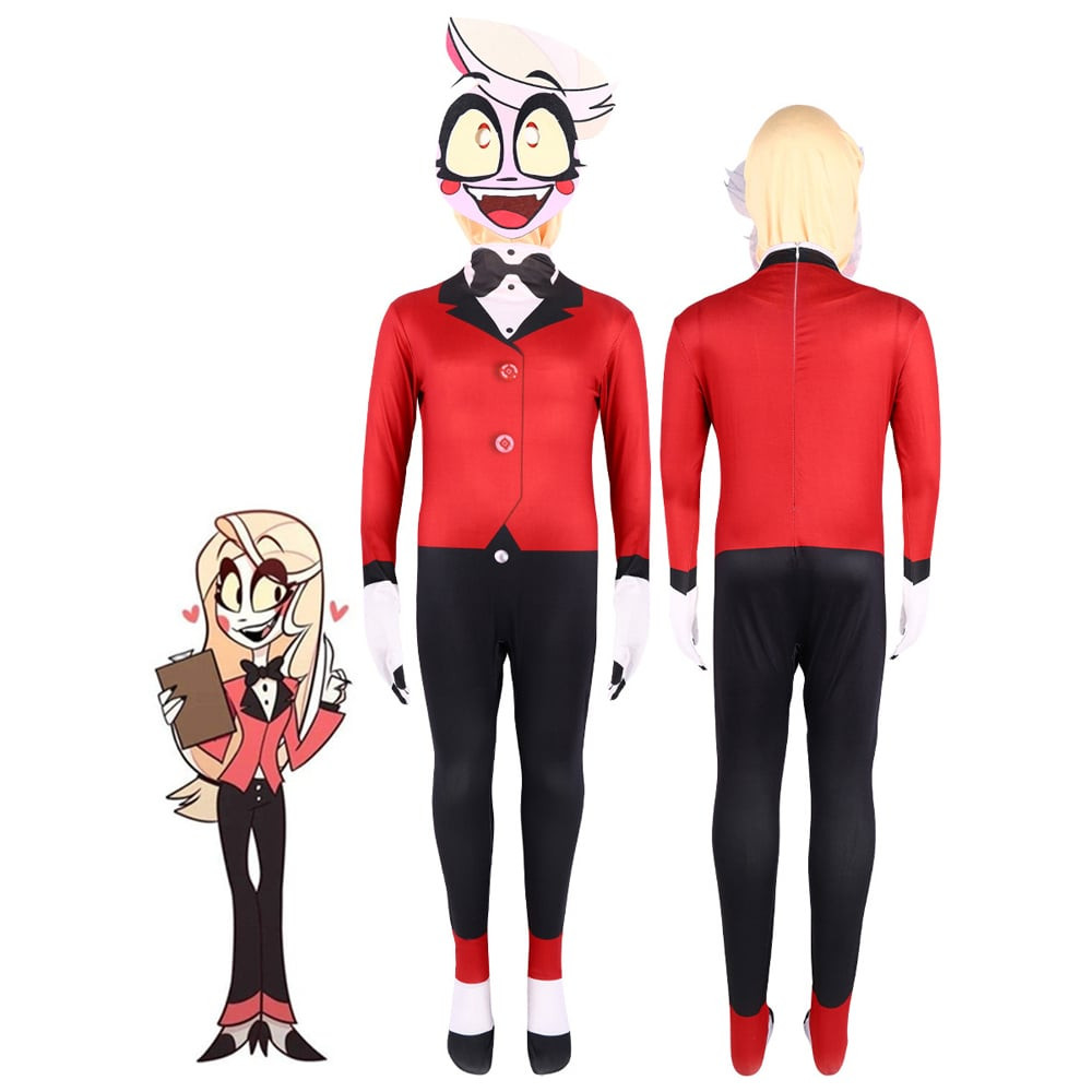 Hazbin Hotel Charlie Morningstar Costume - Red Black Suit Set Charlie Morningstar Cosplay