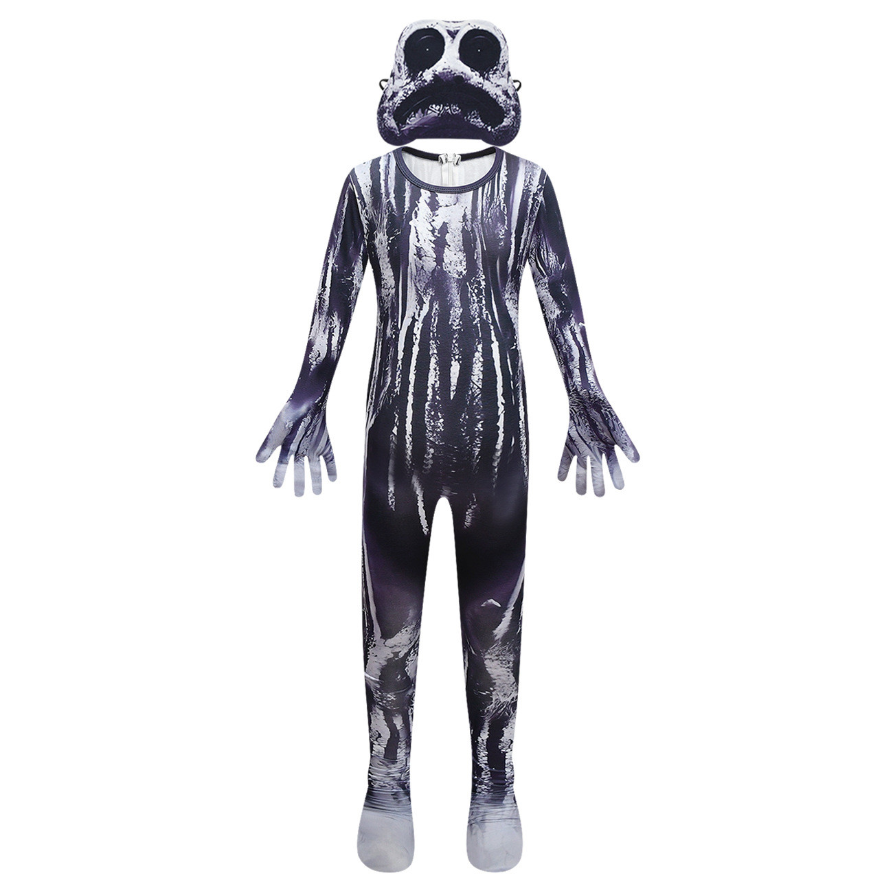 Kids Zoonomaly Monster Horse Costume - Black & White Bodysuit Mask Monster Horse Cosplay