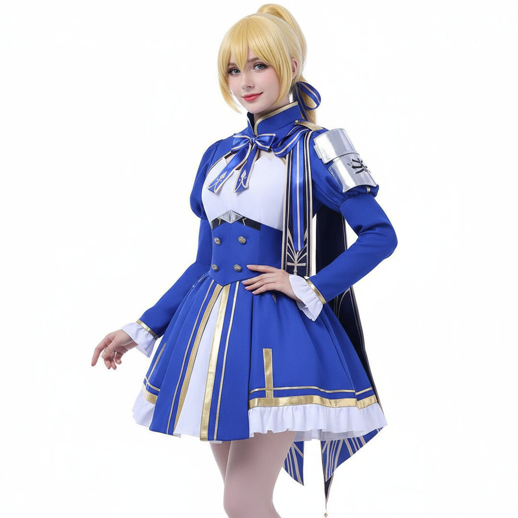 Honkai Star Rail Saber Costume - Blue Dress Saber Cosplay