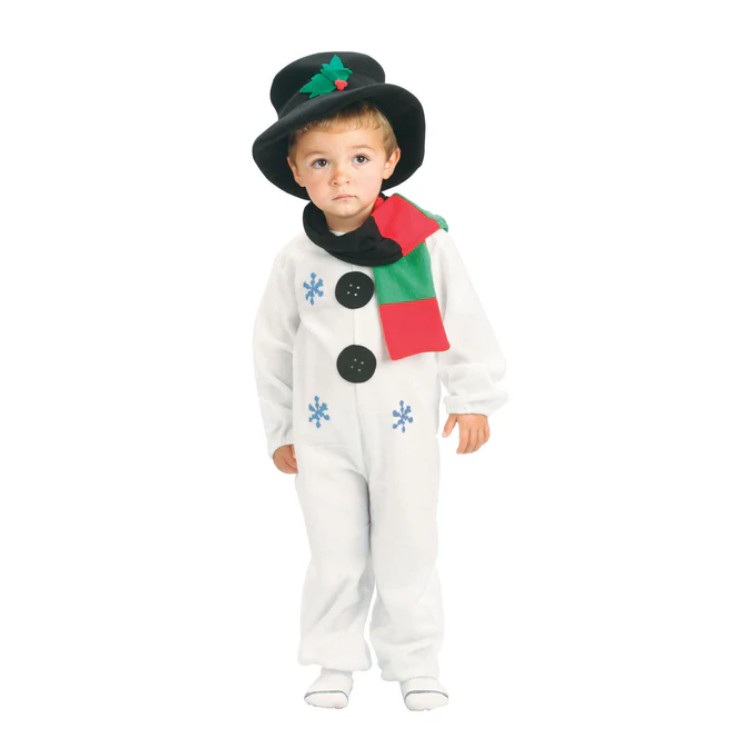 Kids Snowman Costume - Full Set Black Hat Snowman Cosplay
