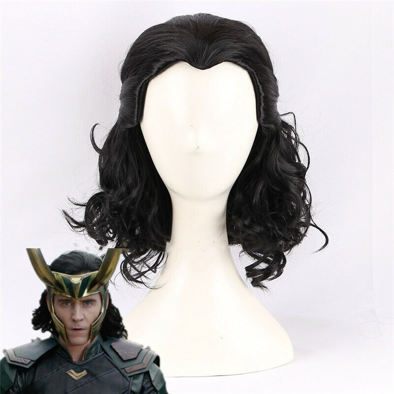 Loki Wig - Black Layered Long Wig Loki Cosplay Costume