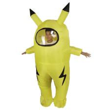 Pokemon Among Us Lightning Pikachu Inflatable Costume - Among Us Pikachu Cosplay