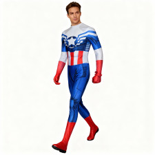 Captain America The Falcon Samuel Wilson Costume - Comic Style Bodysuit Sam Wilson Cosplay