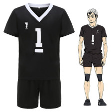 Haikyuu Shinsuke Kita Costume - Black Jersey Shinsuke Kita Cosplay