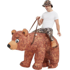 Riding Brown Bear Inflatable Costume - Riding Brown Bear Cosplay