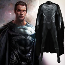 Man of Steel Black Superman Costume - Bodysuit Black Superman Cosplay