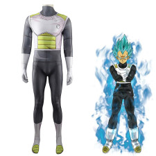 Dragon Ball Z Vegeta Costume - Grey Bodysuit Vegeta Cosplay