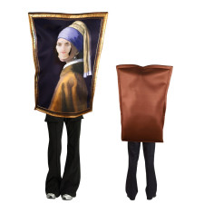 Johannes Vermeer Painting Costume - Girl With A Pearl Earring Painting Cosplay