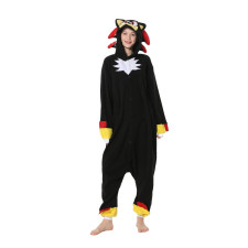 Sonic Prime Shadow the Hedgehog Costume - Onesie Jumpsuit Shadow the Hedgehog Cosplay