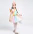 Girls Rainbow Unicorn Costume