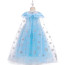Girls Frozen Princess Elsa Blue Dress Costume - Blue Dress Elsa Cosplay