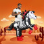 Riding Skeleton Horse Inflatable Costume - Riding Skeleton Horse Cosplay