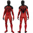 Marvel Rivals Scarlet Spider Costume - Red Black Shoulders Head Mask Scarlet Spider Man Cosplay