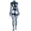 The Fantastic Four Movie 2025 Silver Surfer Julia Garner Costume - Silver Bodysuit Silver Surfer Cosplay