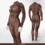 Woman Muscle Suit Costume - Cocoa Bodysuit Women's Muscle Suit Cosplay