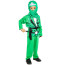 Kids Green Ninja Costume - Shirt Pants Mask Set Ninja Cosplay