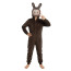 Labubu The Monsters Labubu Costume - Brown Grey Onesie Jumpsuit Mask Set Labubu Cosplay